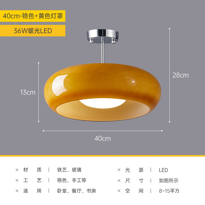 Nordic Brass Ceiling Light for Vintage Japanese Balcony
