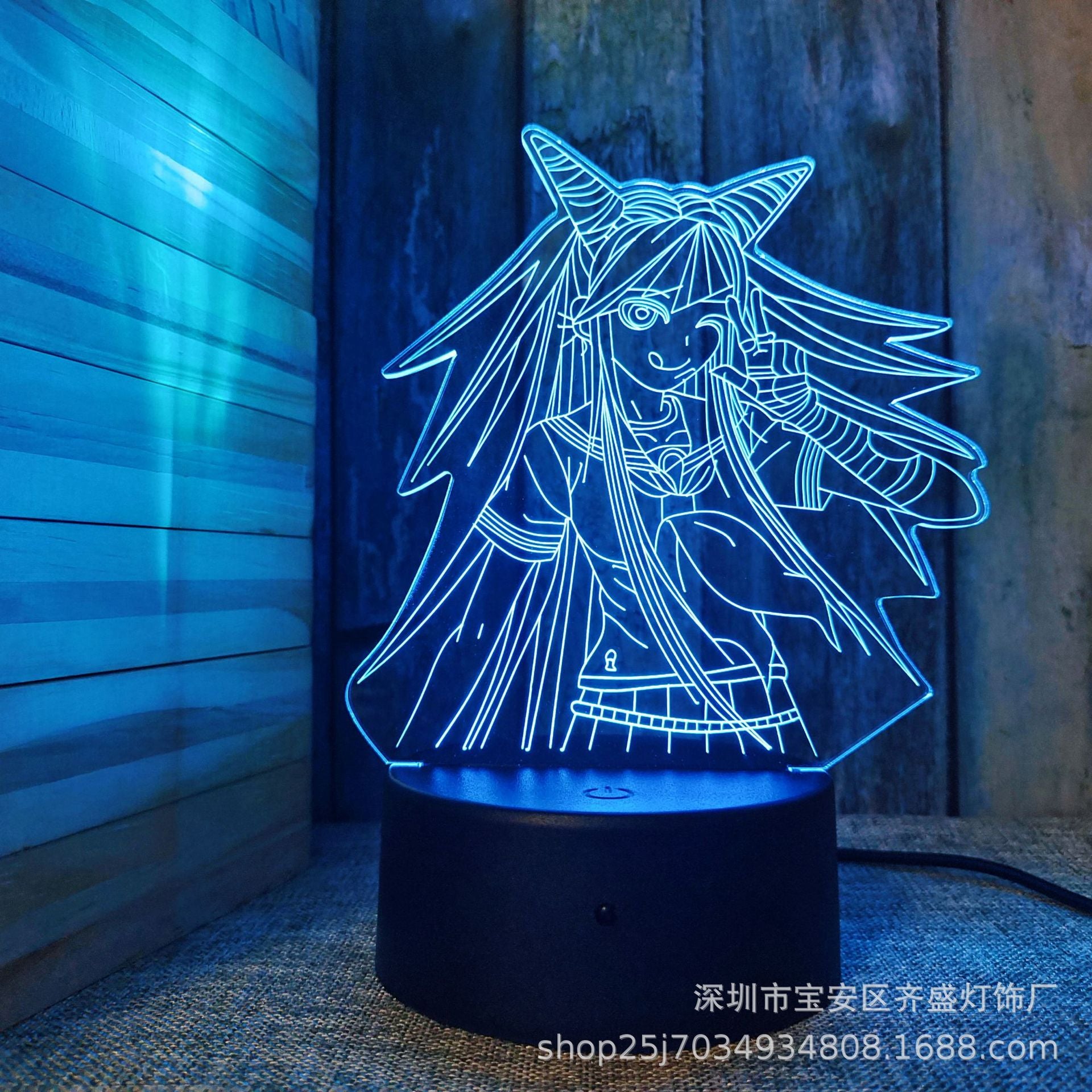 Danganronpa Series 3D USB Touch Remote Night Light