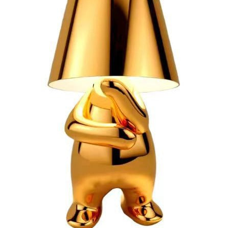 Golden Thinker Table Lamp for Home Decor