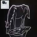 Colorful 3D Touch Horse Lamp - Animal Night Light