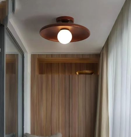 Round Wooden Ceiling Lamp