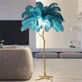 Decorative Feather Floor Lamp