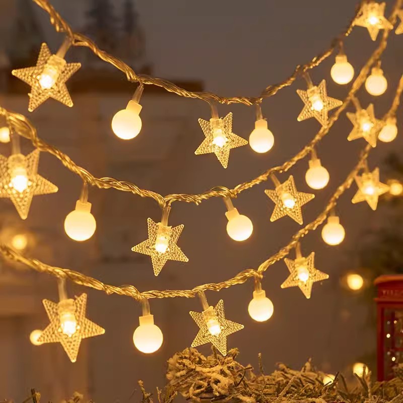 Bubble Star String Lights