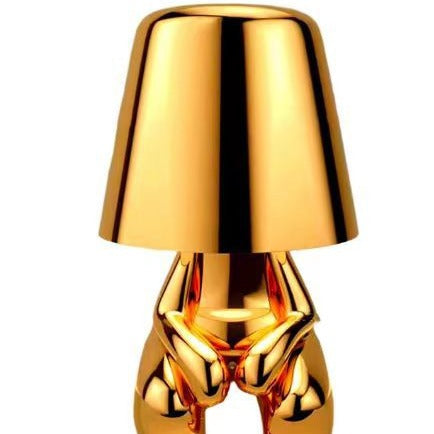 Golden Thinker Table Lamp for Home Decor
