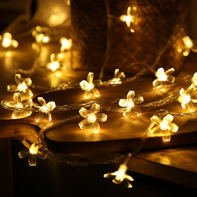 Snowflake String Lights - Decorative Warm Color