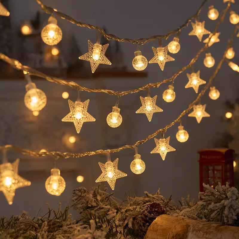 Bubble Star String Lights
