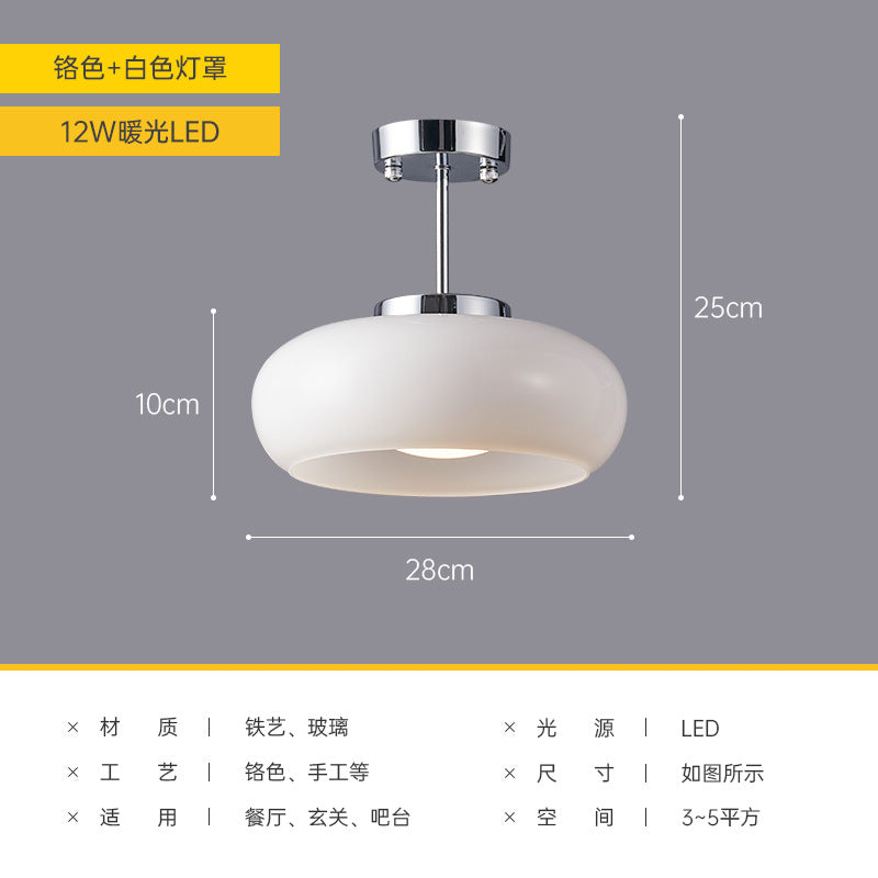 Nordic Brass Ceiling Light for Vintage Japanese Balcony