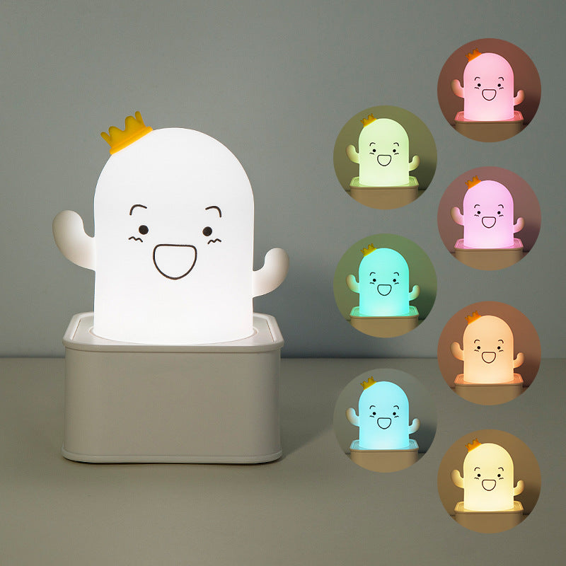 Cartoon Cactus Silicone Remote Control Night Light