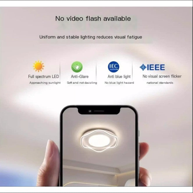 Modern Iron Ceiling Light - Eye-Caring Full Spectrum