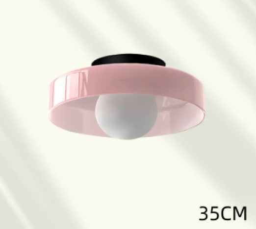 Glass Dish Ceiling Light