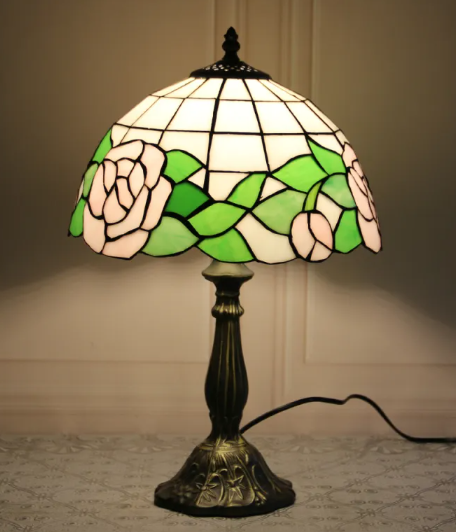 Stained Glass Bedside Table Lamp