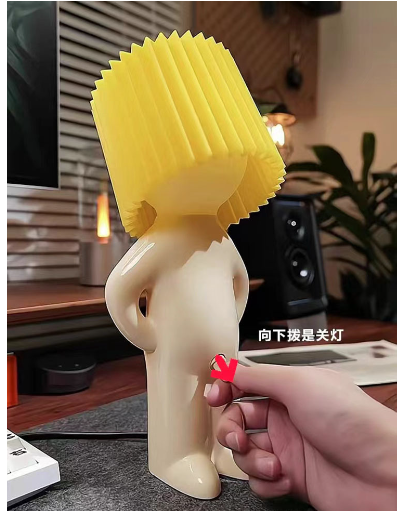 Shy Mr. P Naughty Boy Decorative Table Lamp (One Piece)