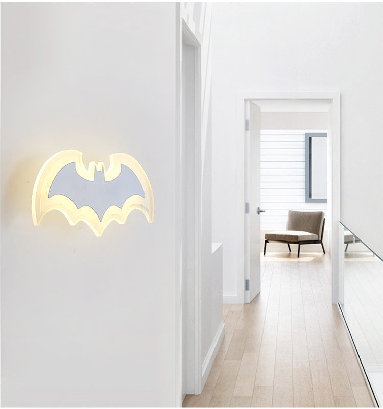 LED Acrylic Bat Wall Light