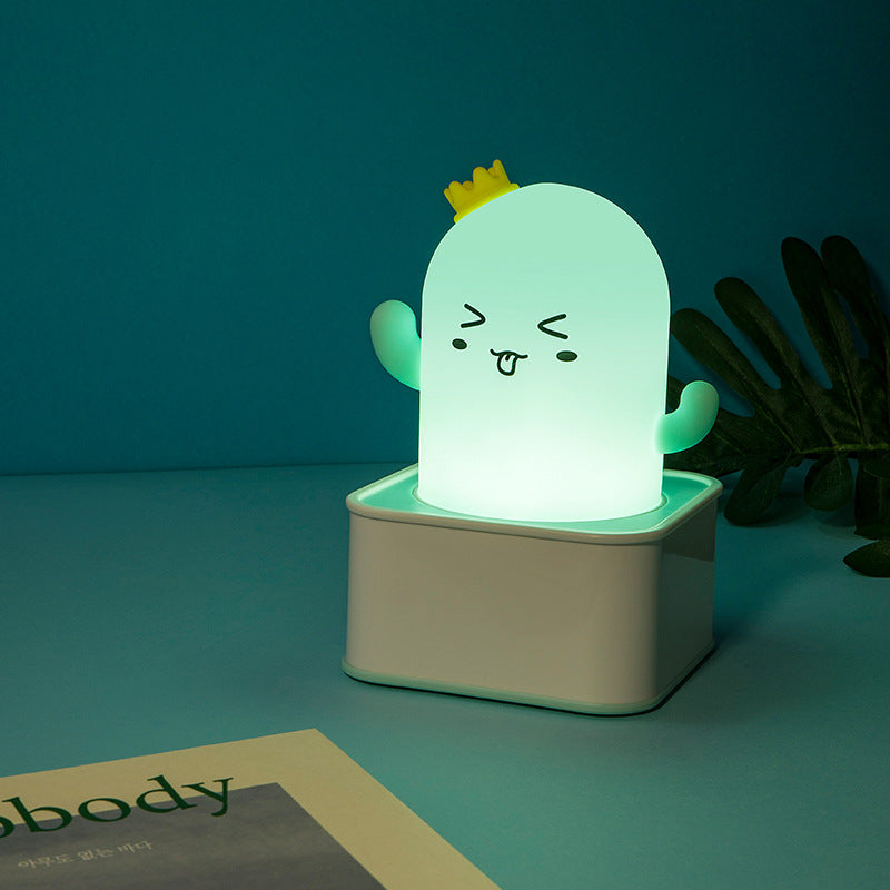 Cartoon Cactus Silicone Remote Control Night Light