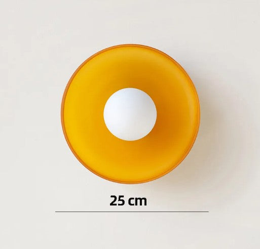 Glass Dish Ceiling Light