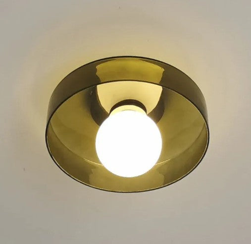 Glass Dish Ceiling Light