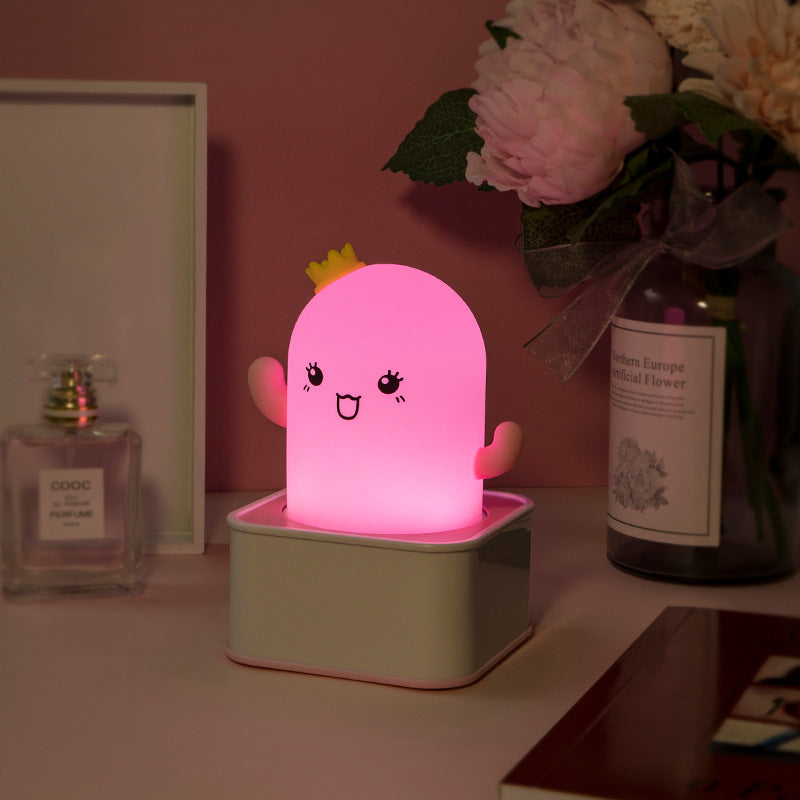Cartoon Cactus Silicone Remote Control Night Light