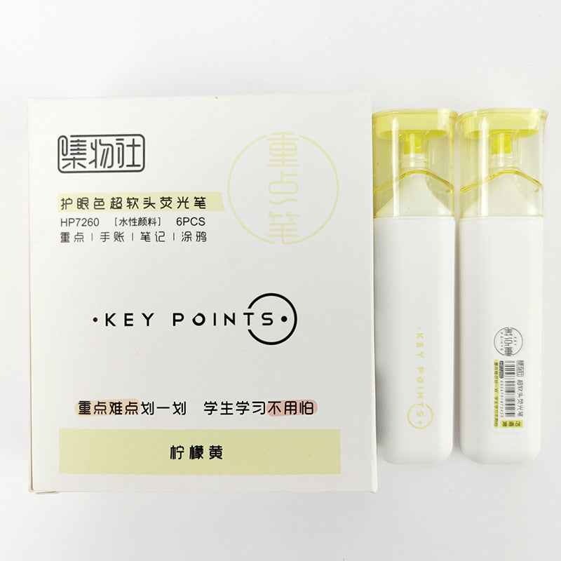 Large Capacity Soft Tip Highlighter Pen