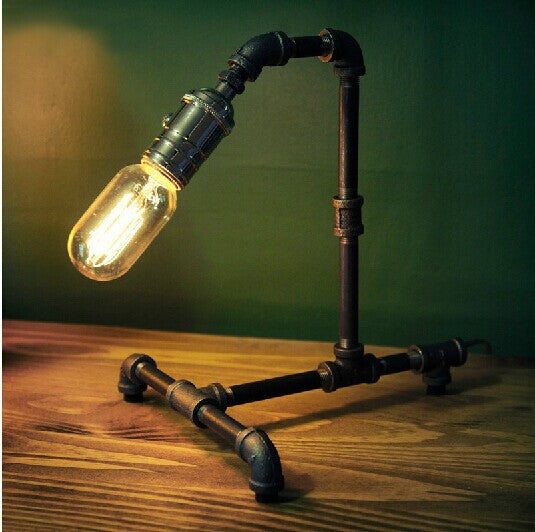 Vintage Pipe Table Lamp