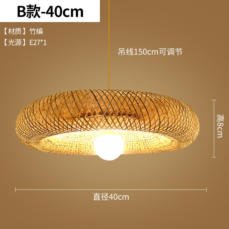 Bamboo Woven Pendant Light for Zen Dining Spaces
