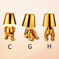 Golden Thinker Table Lamp for Home Decor