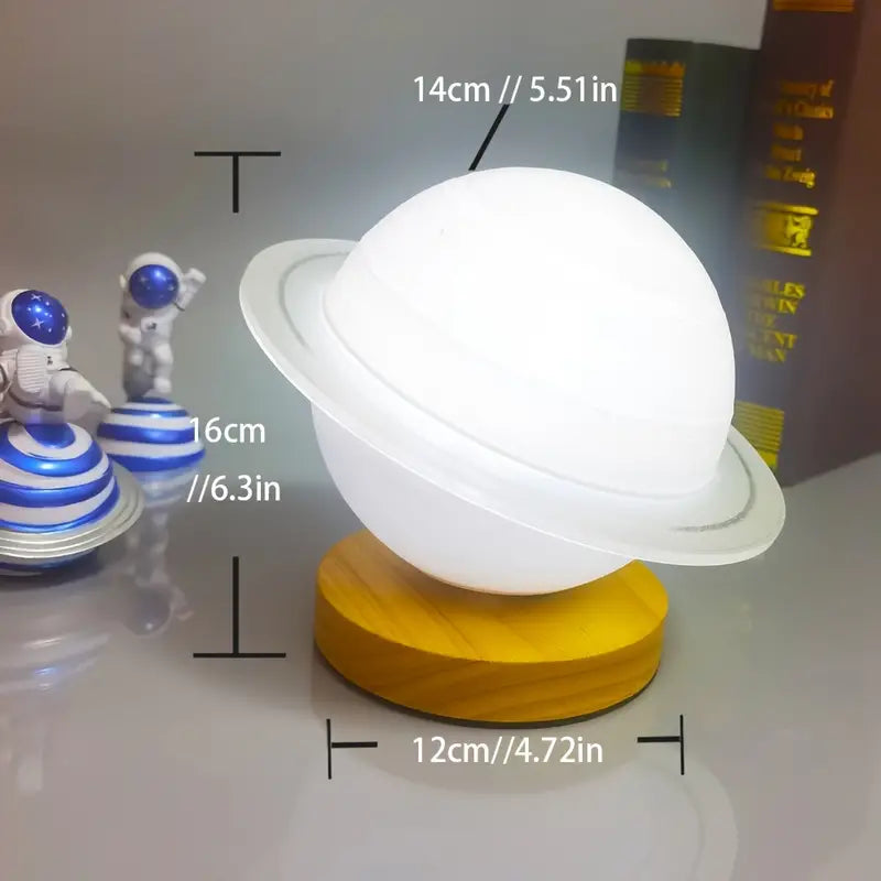 Rotating Saturn Night Light with Remote Control (1pc)