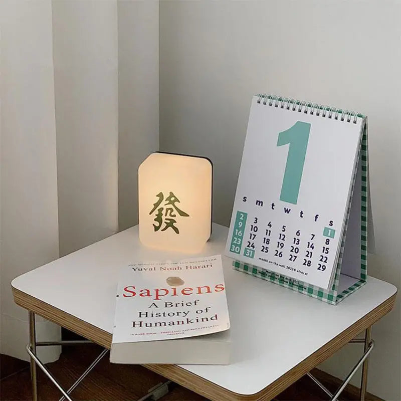 Creative LED Mahjong Night Light for Bedroom Use
