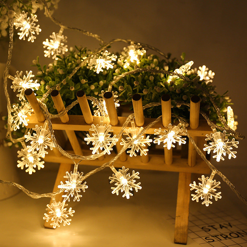 Snowflake String Lights - Decorative Warm Color