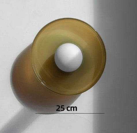 Glass Dish Ceiling Light