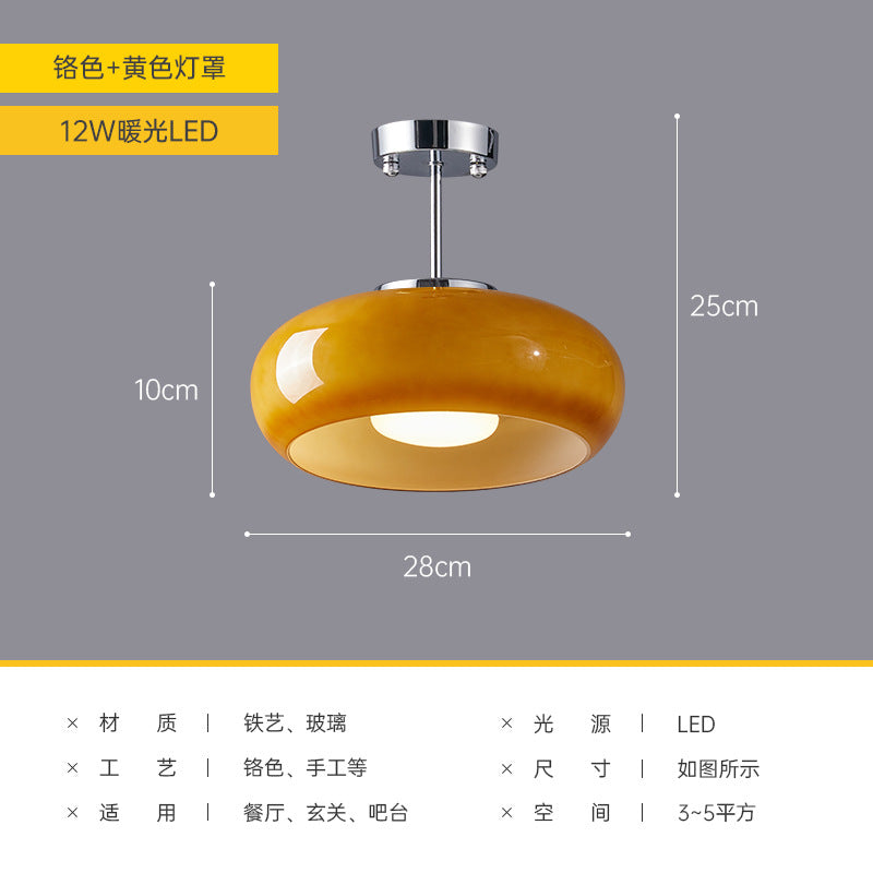 Nordic Brass Ceiling Light for Vintage Japanese Balcony
