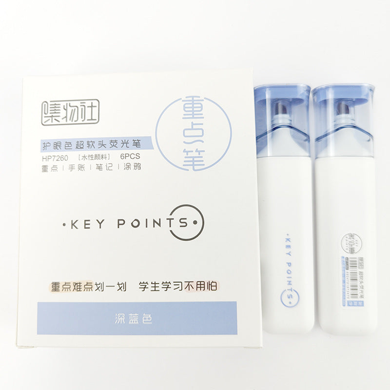 Large Capacity Soft Tip Highlighter Pen