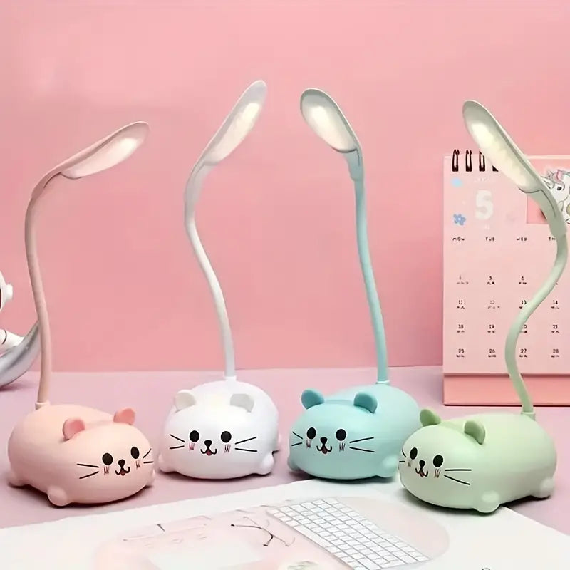 LED Cartoon Animal Desk Lamp for Students (USB Rechargeable)