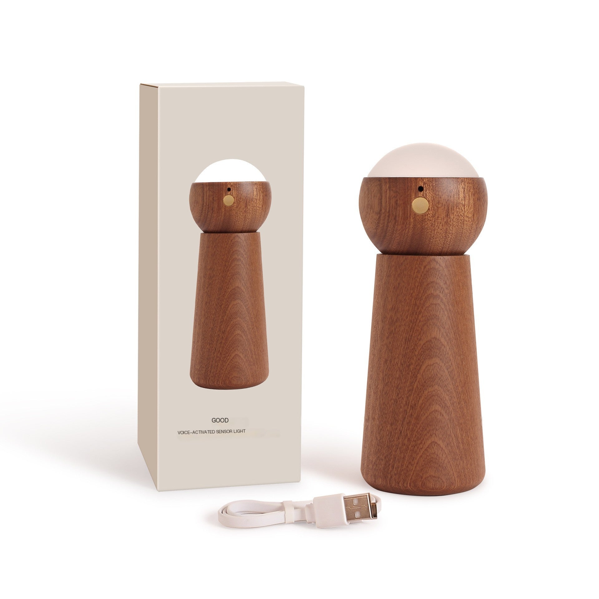 Voice-Controlled Smart Wooden Night Light