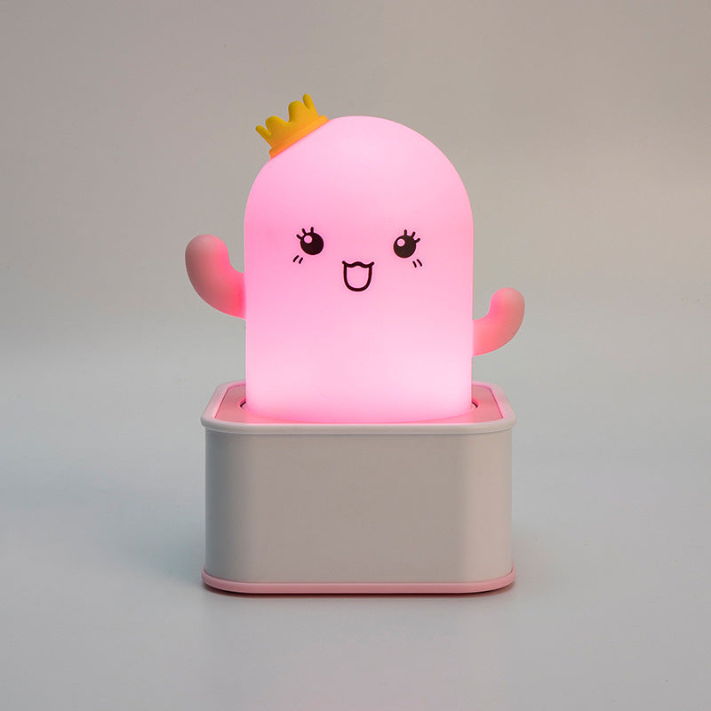 Cartoon Cactus Silicone Remote Control Night Light