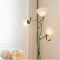 Cream Floral Floor Lamp
