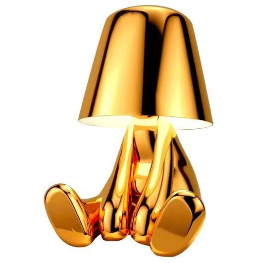 Golden Thinker Table Lamp for Home Decor