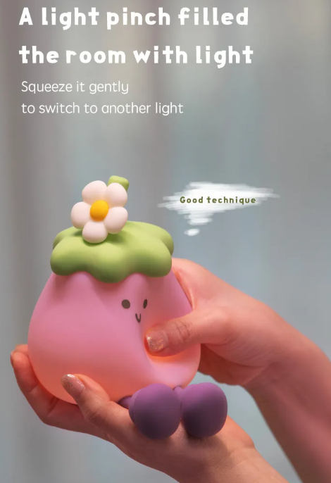 Eggplant and Broccoli Night Lamps
