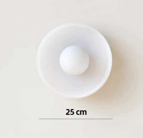 Glass Dish Ceiling Light