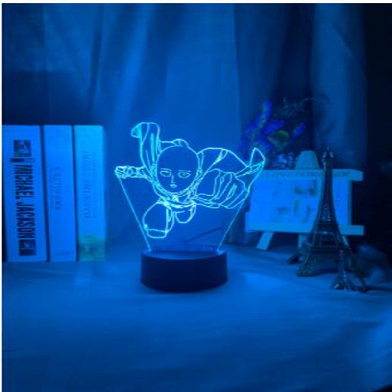 3D One Punch Man LED Night Light Decorative Lamp