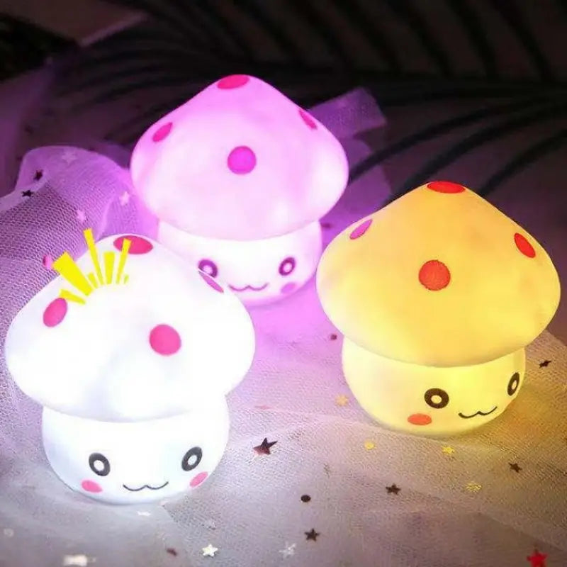 Mini LED Mushroom Night Light - Color Changing