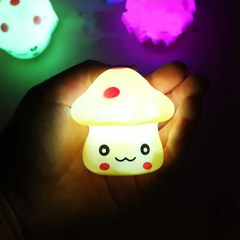 Mini LED Mushroom Night Light - Color Changing