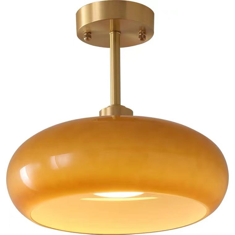 Nordic Brass Ceiling Light for Vintage Japanese Balcony