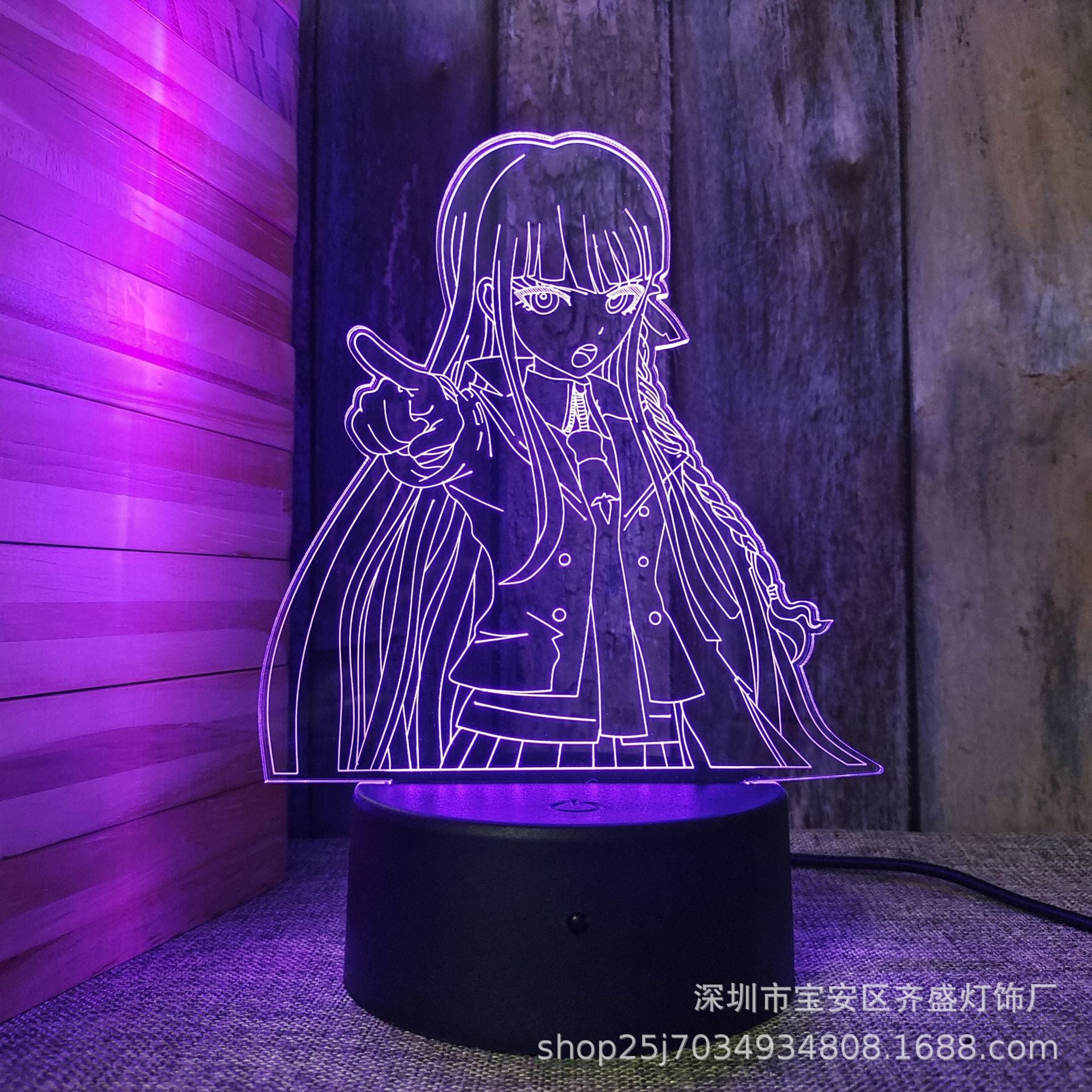 Danganronpa Series 3D USB Touch Remote Night Light