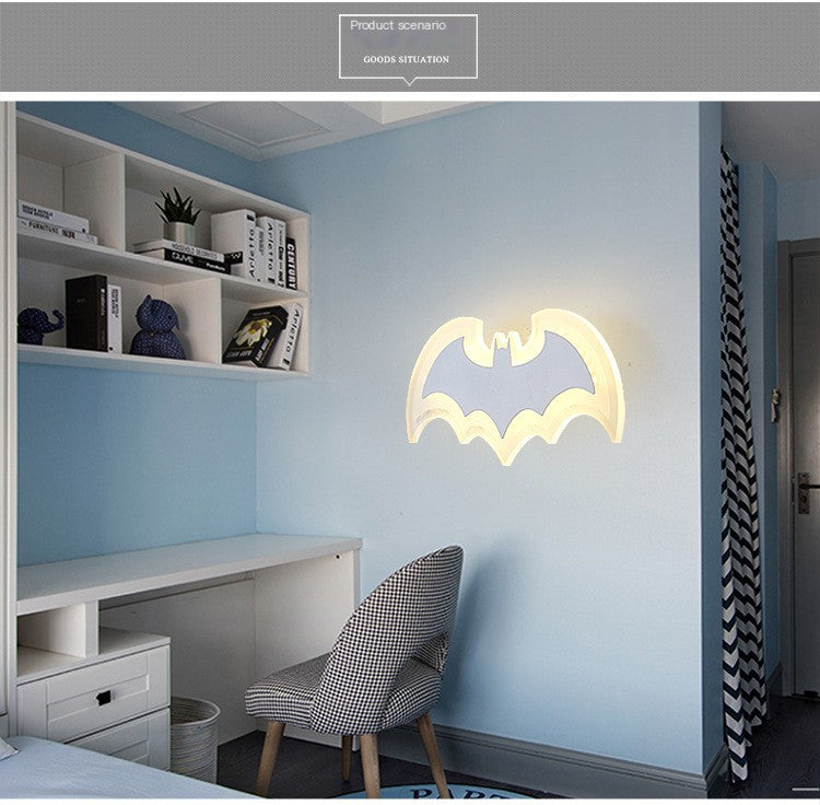 LED Acrylic Bat Wall Light