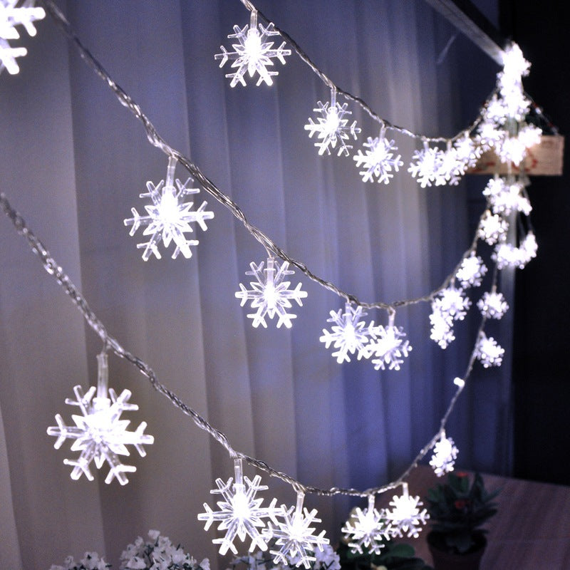 Snowflake String Lights - Decorative Warm Color
