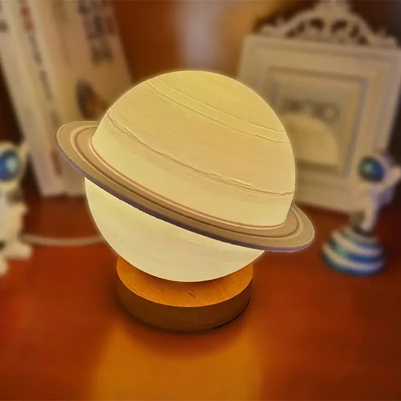Rotating Saturn Night Light with Remote Control (1pc)