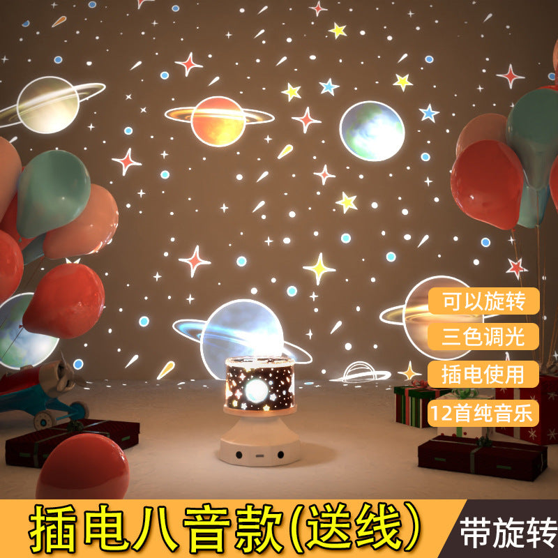 Creative Starry Sky Projector Light with Bluetooth Speaker