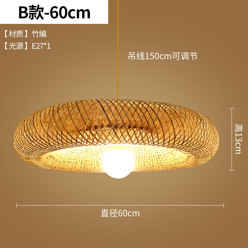 Bamboo Woven Pendant Light for Zen Dining Spaces
