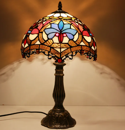 Stained Glass Bedside Table Lamp