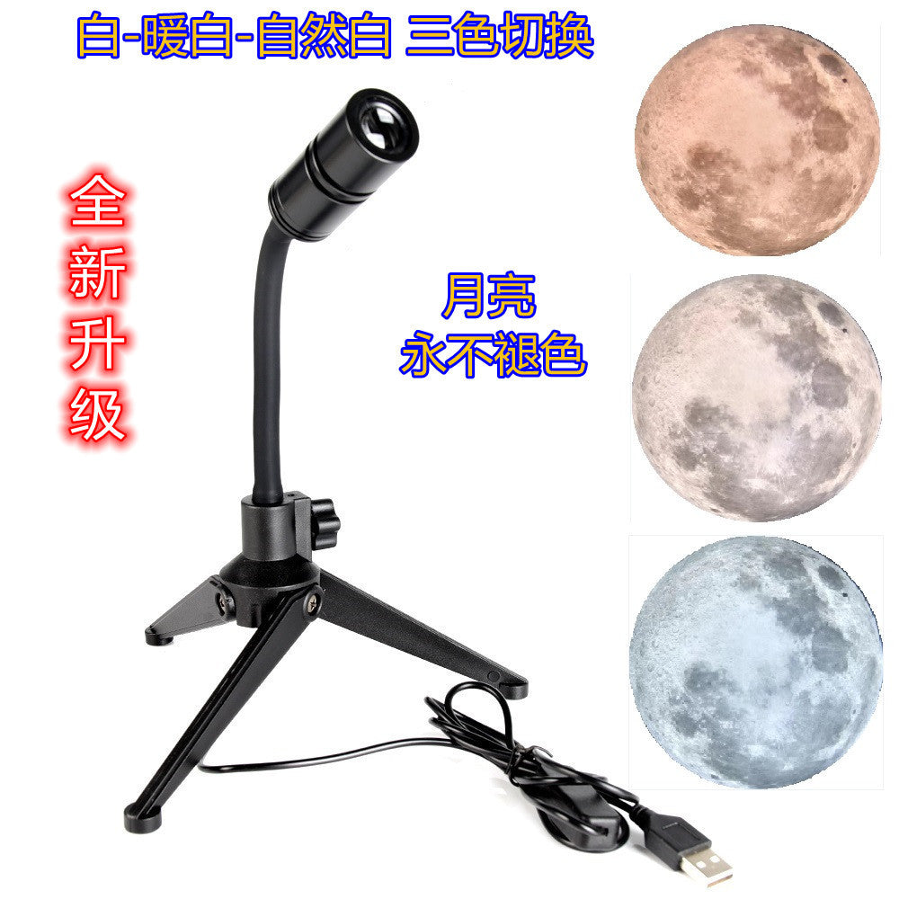USB Plug-in Moon Lamp with Earth Projection Light